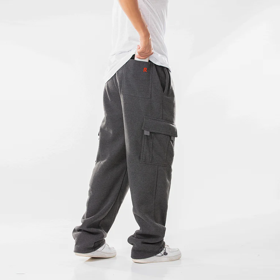 Mens heavy 2025 cargo sweatpants